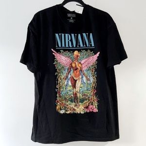 Nirvana Graphic Print Band Tee XL 1/1 Rare Find Single Stitched 🧵​​​​
